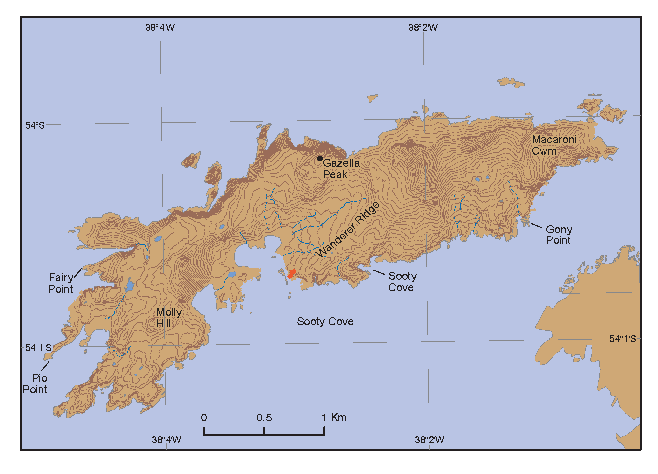 Place-names around Bird Island